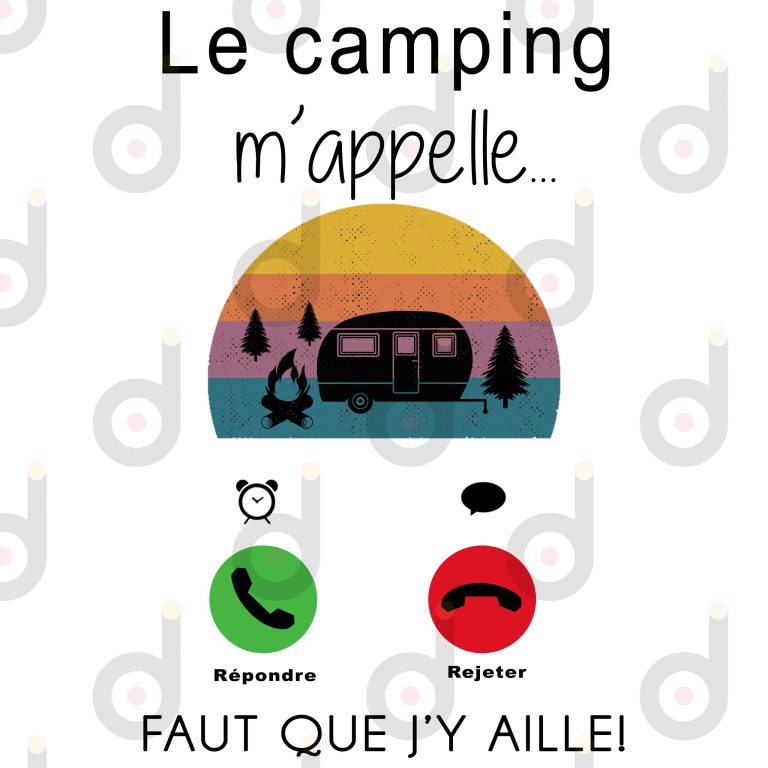 Fichier numérique PNG - Le camping m'appelle